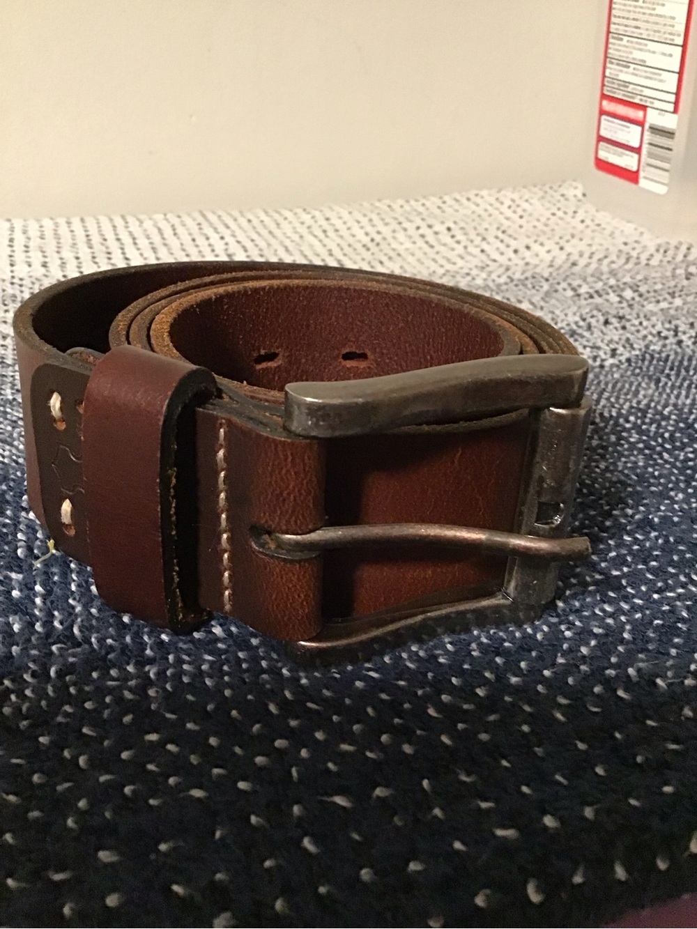 Classic Brown Leather Men's Belt - Casual Everyday Style